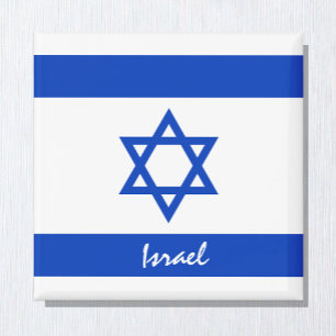 Israelische Flagge/Israel Urlaubs-/Sportfans Magnet