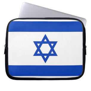 Israelische Flagge Laptop-Sieb Laptopschutzhülle