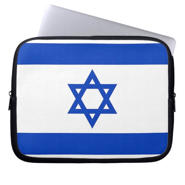 Israelische Flagge Laptop-Sieb Laptopschutzhülle (Vorderseite)