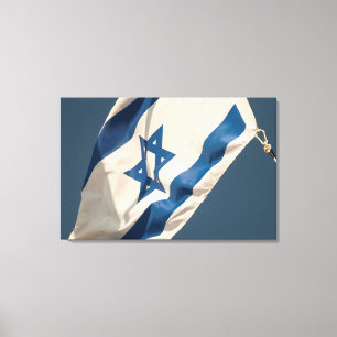 Israelische Flagge Leinwanddruck