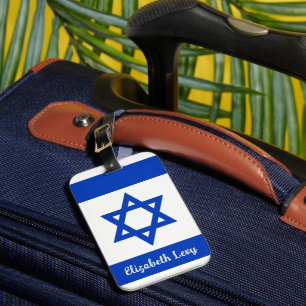israelische Flagge Personalisiert Gepäckanhänger