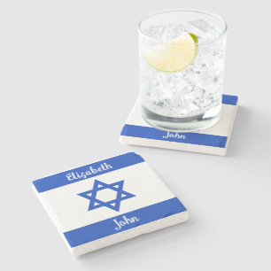 israelische Flagge Personalisiert Steinuntersetzer