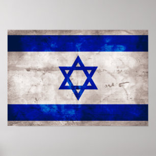 israelische Flagge Poster