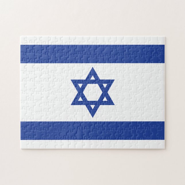 israelische Flagge Puzzle (Horizontal)
