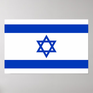 israelische Flagge - Stern von David Poster