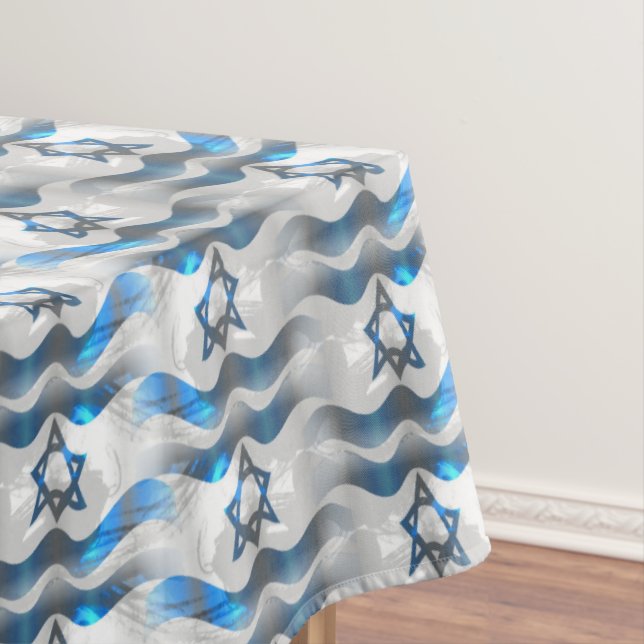 Israelische Flagge Tischdecke (Beispiel)