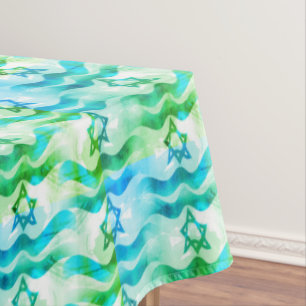 Israelische Flagge Tischdecke