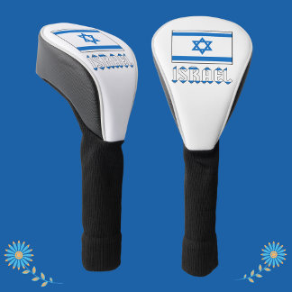 israelische Flagge und Israel Golf Headcover