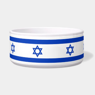Israelische Flaggen-Pet-Bowl Napf