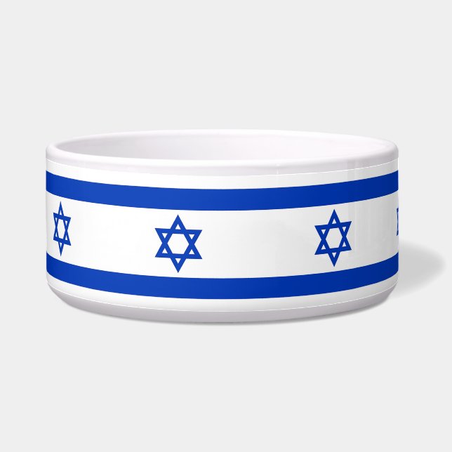 Israelische Flaggen-Pet-Bowl Napf (Links)