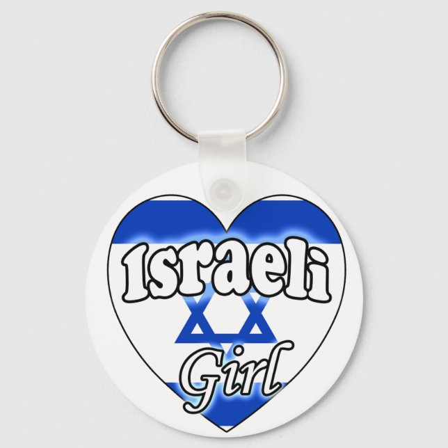 israelische Girl Schlüsselanhänger (Vorderseite)