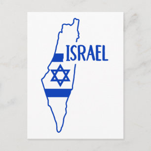 israelische Landkarte Postkarte