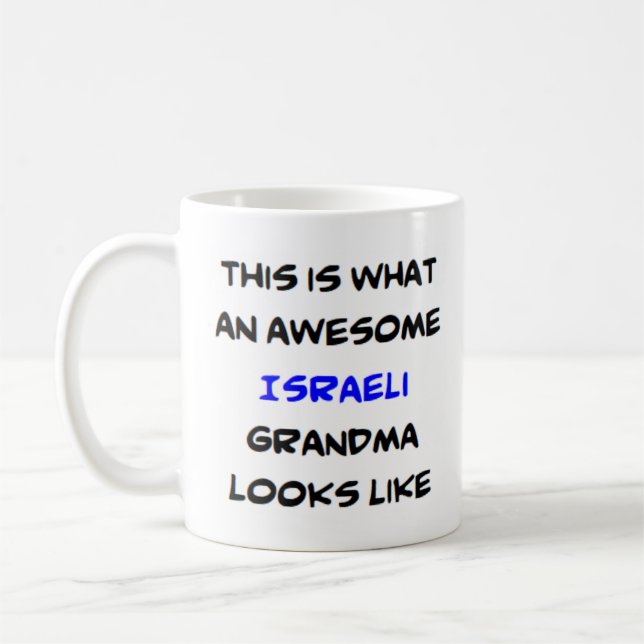 israelische Oma, phantastisch Kaffeetasse (Links)