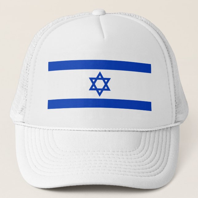 israelischer Flaggenhut Truckerkappe (Vorderseite)