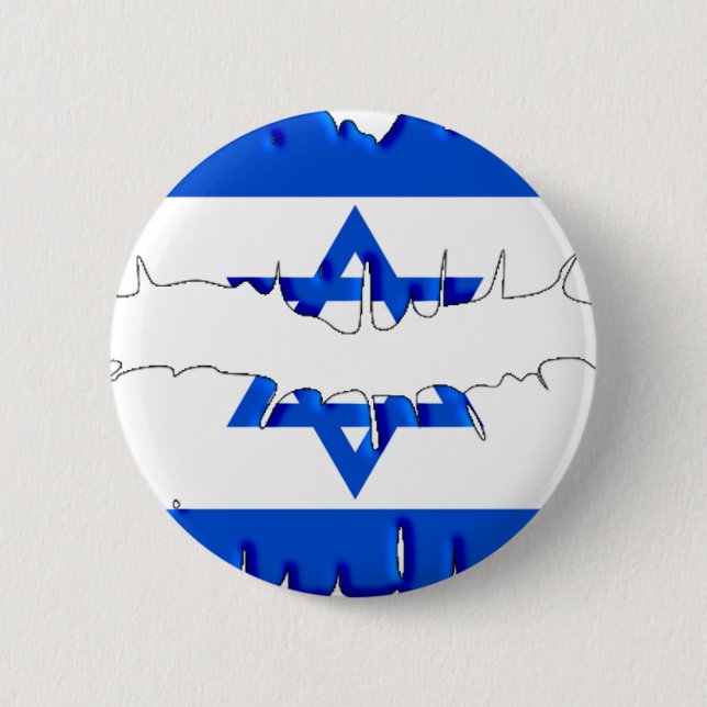 Israelischer Kuss Button (Vorderseite)