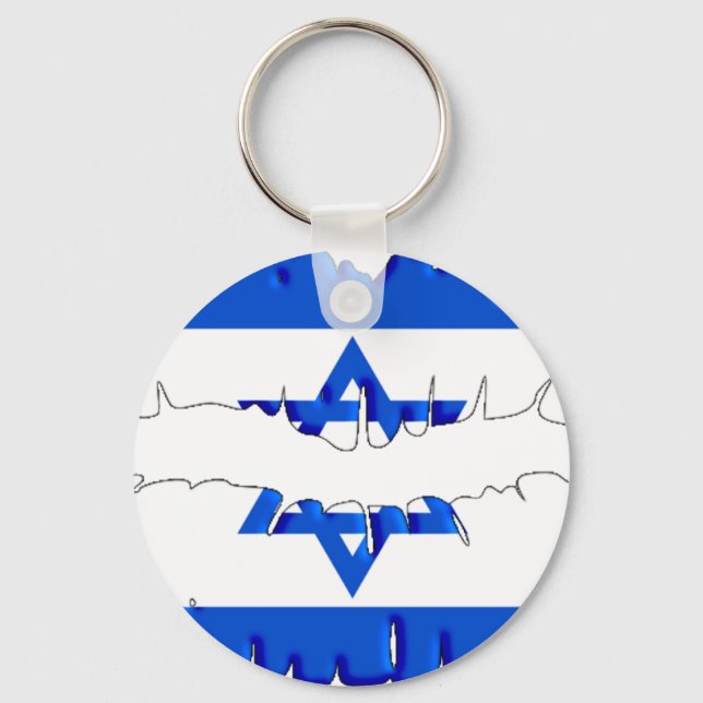 Israelischer Kuss Schlüsselanhänger (Vorderseite)