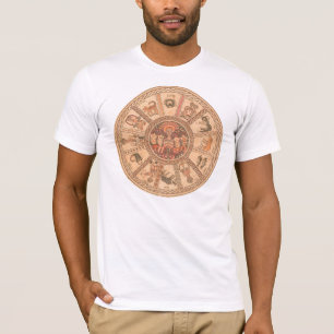 Israelisches hebräisches Tierkreis-Rad T-Shirt