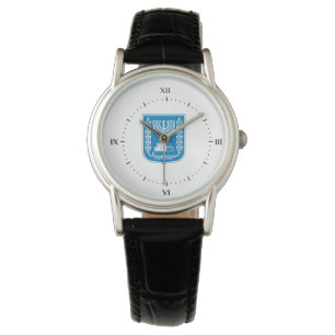 israelisches Wappen Armbanduhr