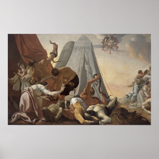 Israeliten, die mit dem Brazner Serpent in Konflik Poster (Vorne)