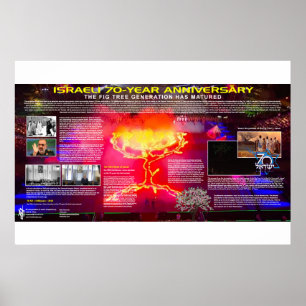 Israels 70-jähriges Jubiläum - Abb.-Baum-Generatio Poster