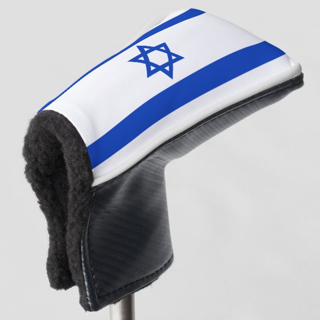 Israels Flagge moderner patriotisch Golf Headcover (3/4 Vorderseite)