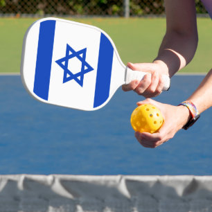 Israels Flagge moderner patriotisch Pickleball Schläger