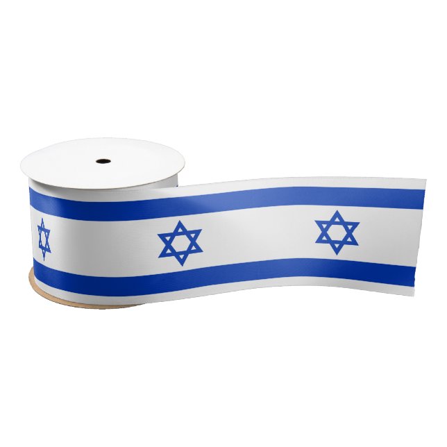 Israels Flagge patriotische Moderne Satinband (Spule)