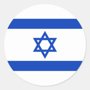 Israels Flagge Runder Aufkleber