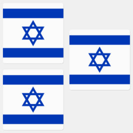 Israels Flaggenplatz Etiketten