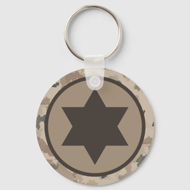 Israels IAF-Star von David Roundel - Wüste Schlüsselanhänger (Vorderseite)