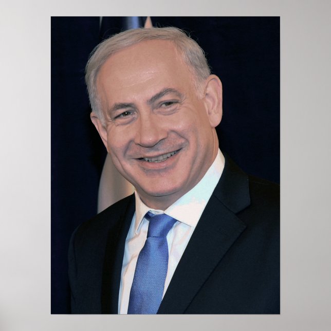 Israels Ministerpräsident Netanjahu Poster (Vorne)