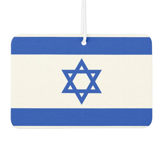 Israels Nationalflagge Autolufterfrischer (Vorderseite)