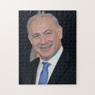 Israels Premierminister Benjamin Netanyahu Puzzle
