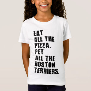 Iss all die Pizzas Pet all the Boston Terrier T-Shirt