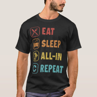 Iss Alle-In Wiederholung Poker Hände Texas Holdem T-Shirt