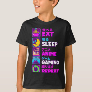 Iss Anime Gaming Wiederhole Kawaii Otaku Anime M T-Shirt