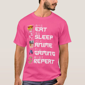 Iss Anime Gaming Wiederholung Otaku Anime Manga Fr T-Shirt