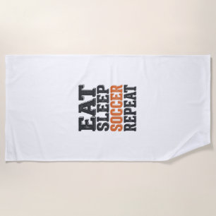 Iss Ätsch Fußball Wdh. Vintage Typografie Shirt_1 Strandtuch