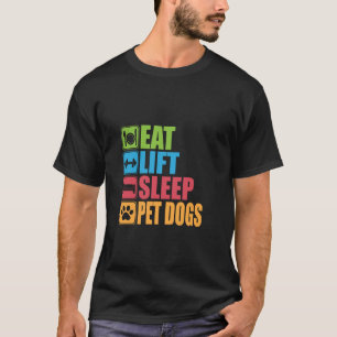 Iss auf Pet Dogs, Lustiger Fitnessstudio- und Hund T-Shirt