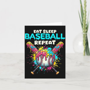 Iss Baseball Wiederholen Lustiges Eis Drip Cro Karte