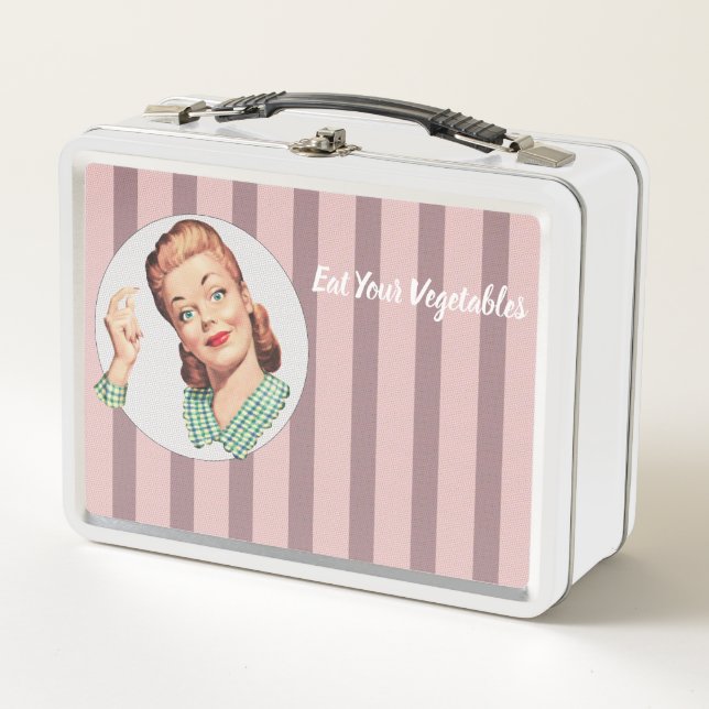 Iss dein Gemüse Metall Lunch Box (Vorderseite)