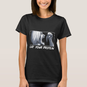 Iss dein Protein Anime Gym Manga Bodybuilding Fitn T-Shirt