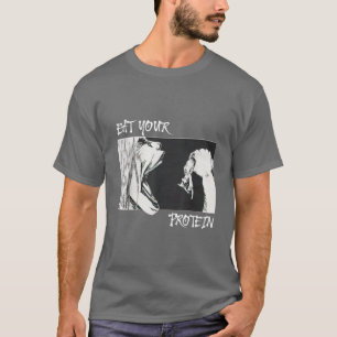 Iss dein Protein Lustiger Fitness Gym Angriff Onit T-Shirt