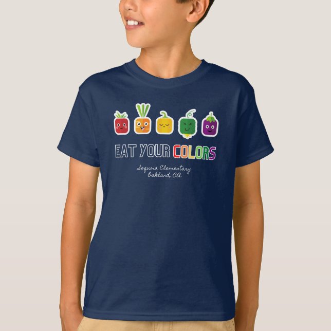 Iss deine Farben T-Shirt (Vorderseite)