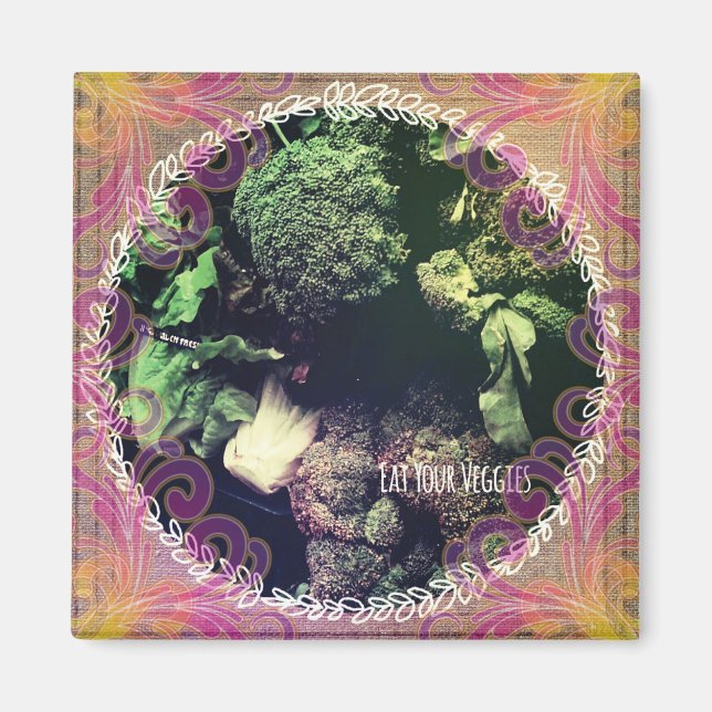 Iss deine Veggies Magnet (Vorne)