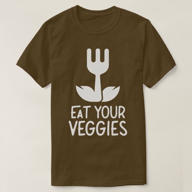 Iss deine Veggies Pflanze Gemüse Gemüse Gard Gemüs T-Shirt (Design vorne)