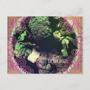 Iss deine Veggies Postkarte