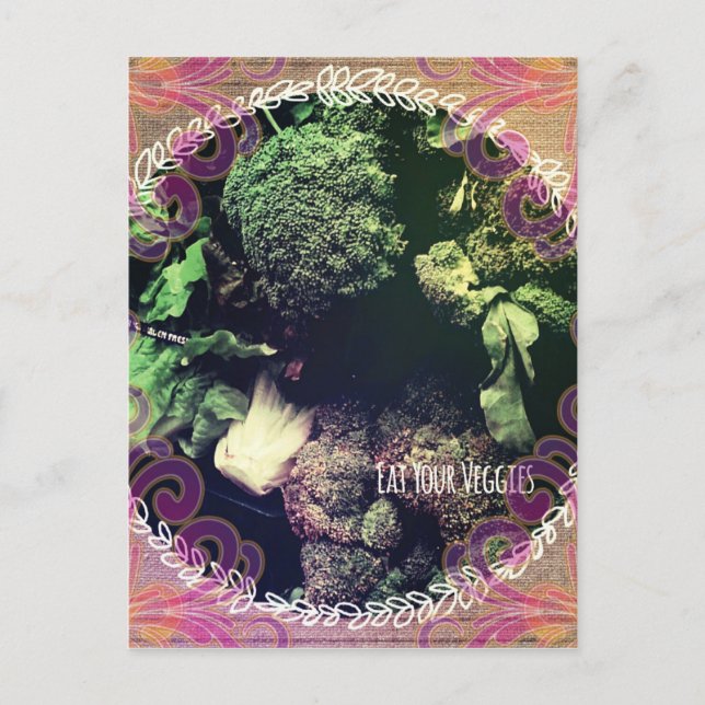 Iss deine Veggies Postkarte (Vorderseite)