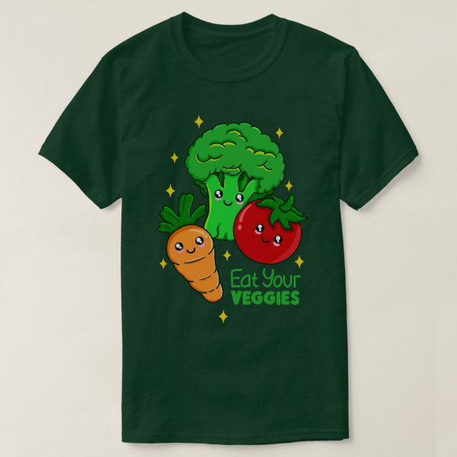 Iss deine Veggies T-Shirt (Design vorne)