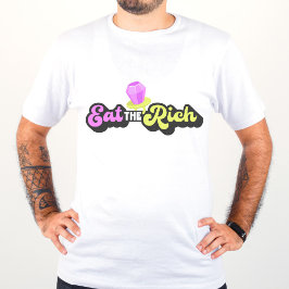 Iss den reichen 90er Jahre Diamantring Pop Funny U T-Shirt